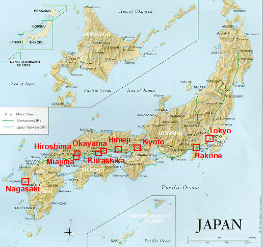 Map of Japan